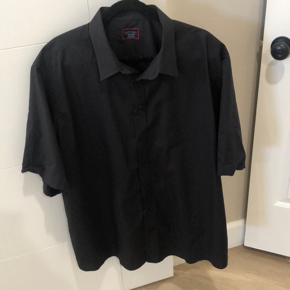 Untuckit Solid Black Button Up Shirt. - image 1